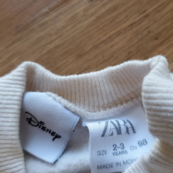 Disney's x Zara Chip & Dale kids pullover crewneck size 2 - 3 yrs - Picture 7 of 9